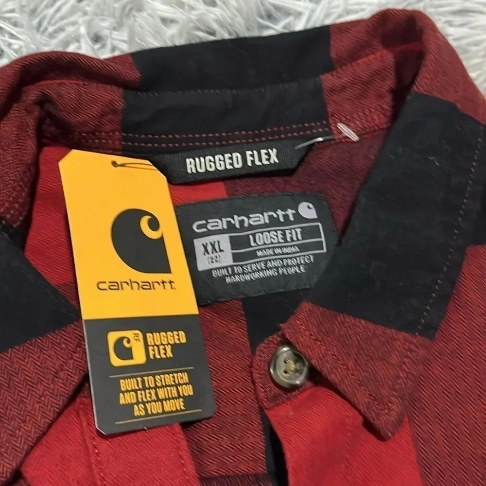 New! Carhartt plaid shirt Size XXL - Picture 9 of 16